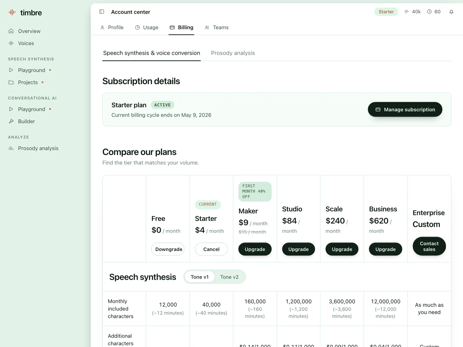 Pricing