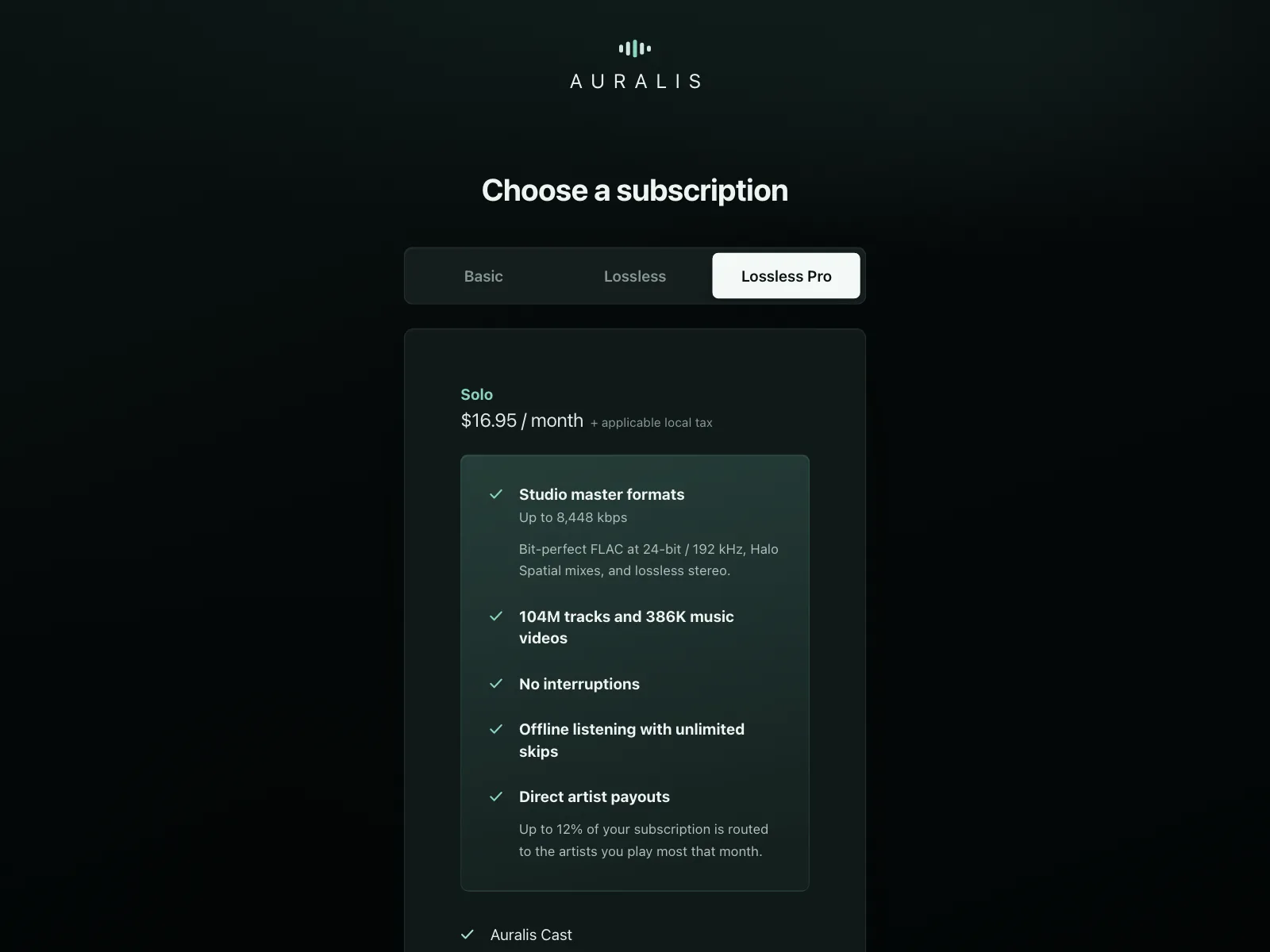 Pricing