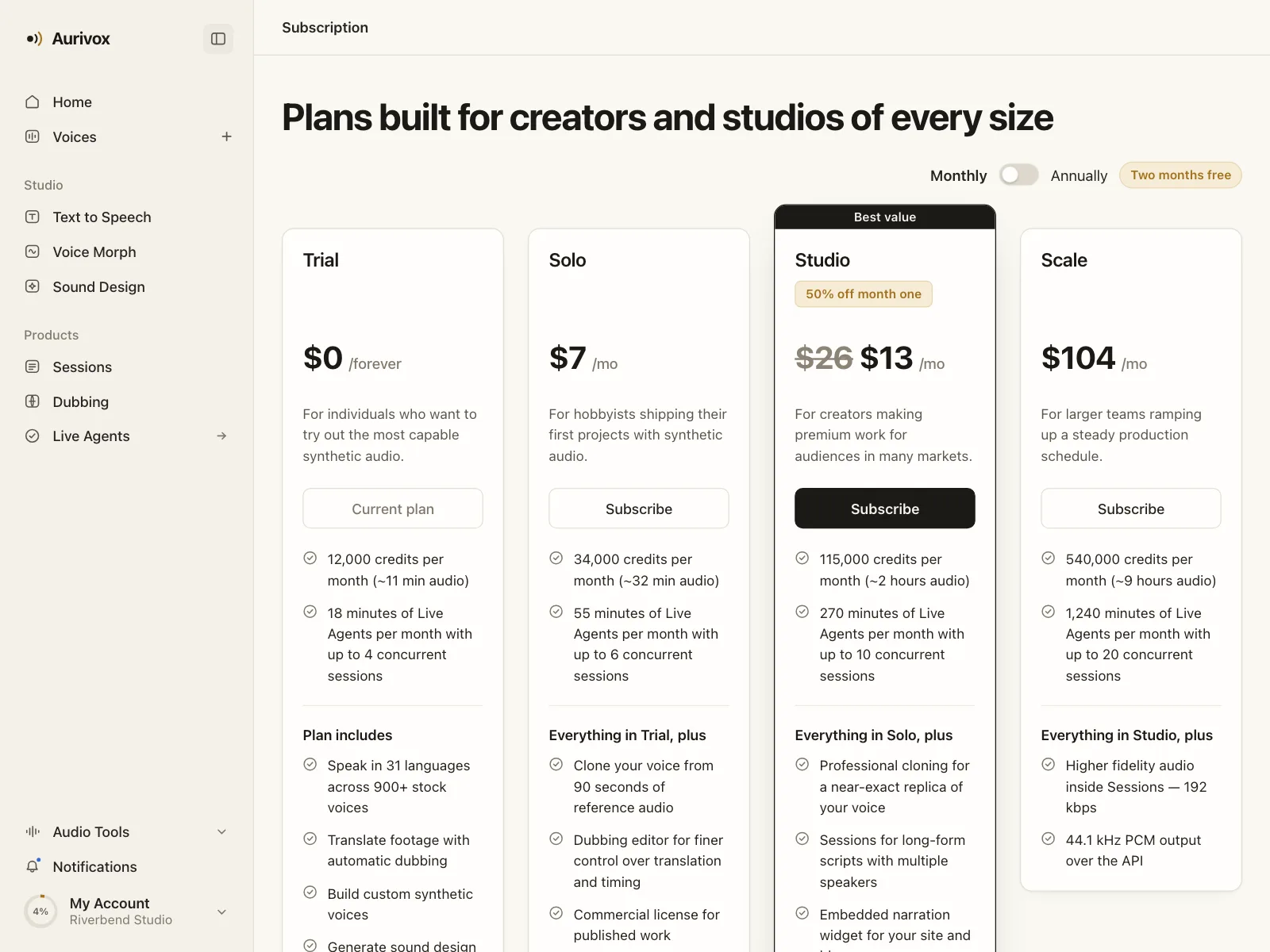 Pricing