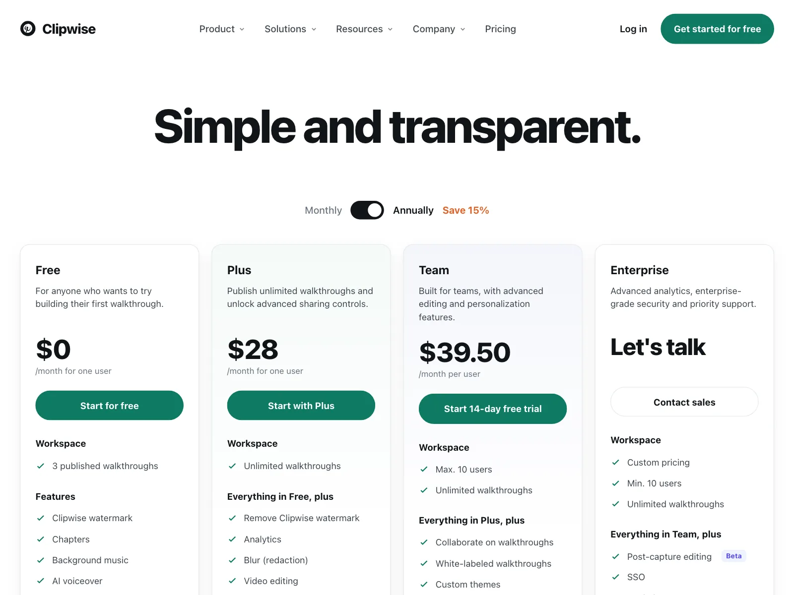 Pricing