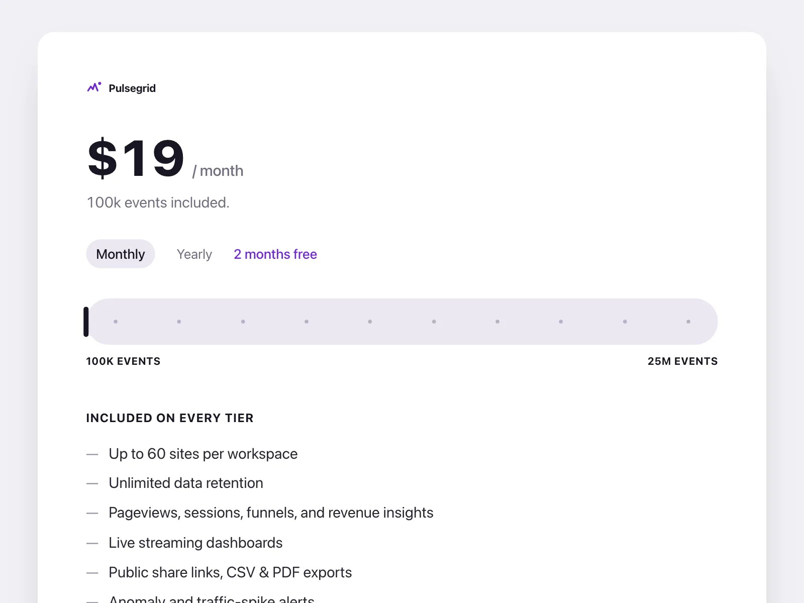 Pricing