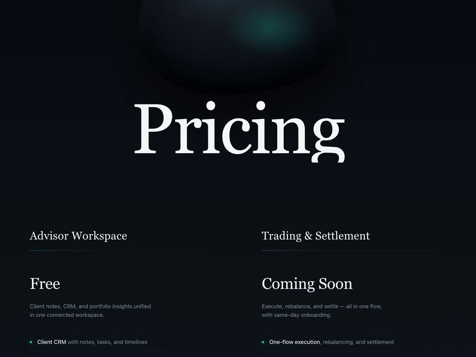 Pricing