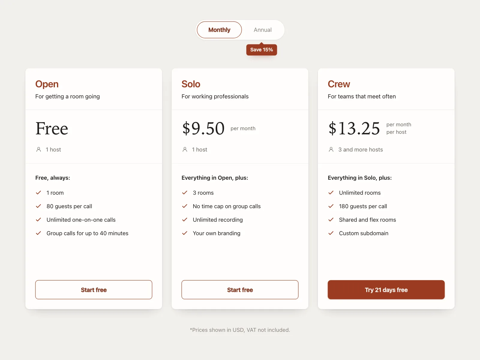 Pricing