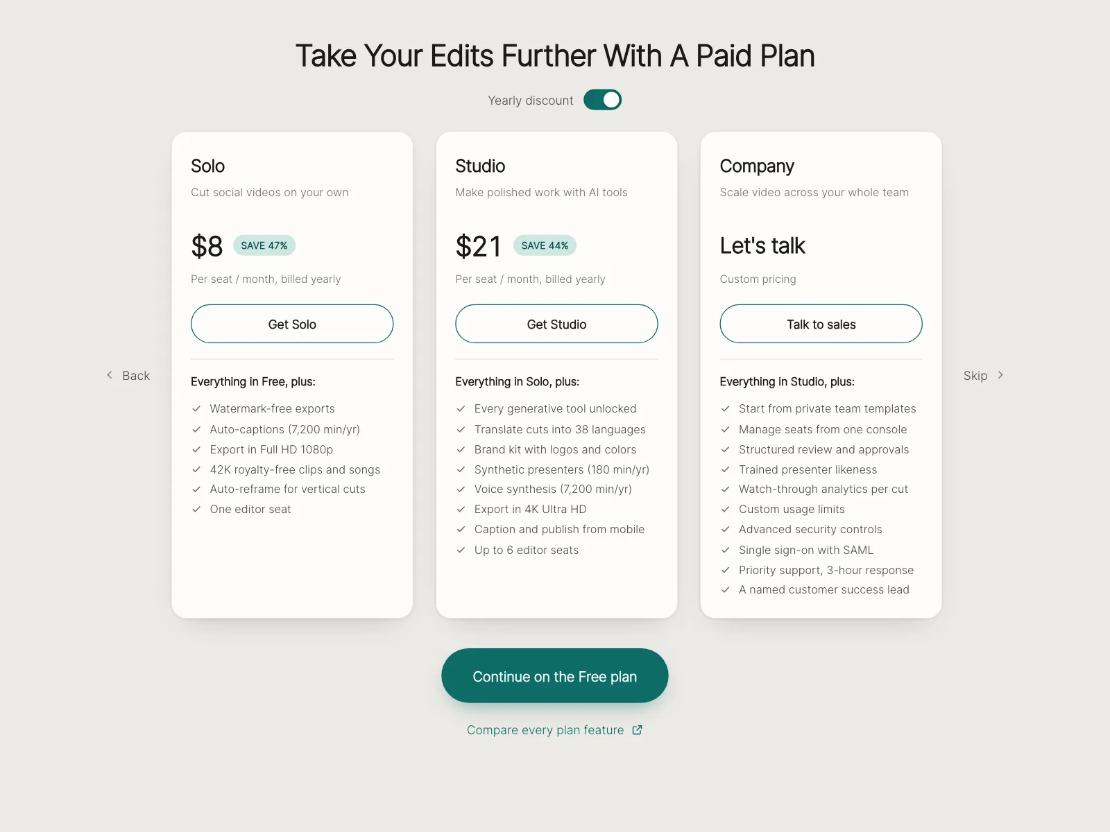 Pricing