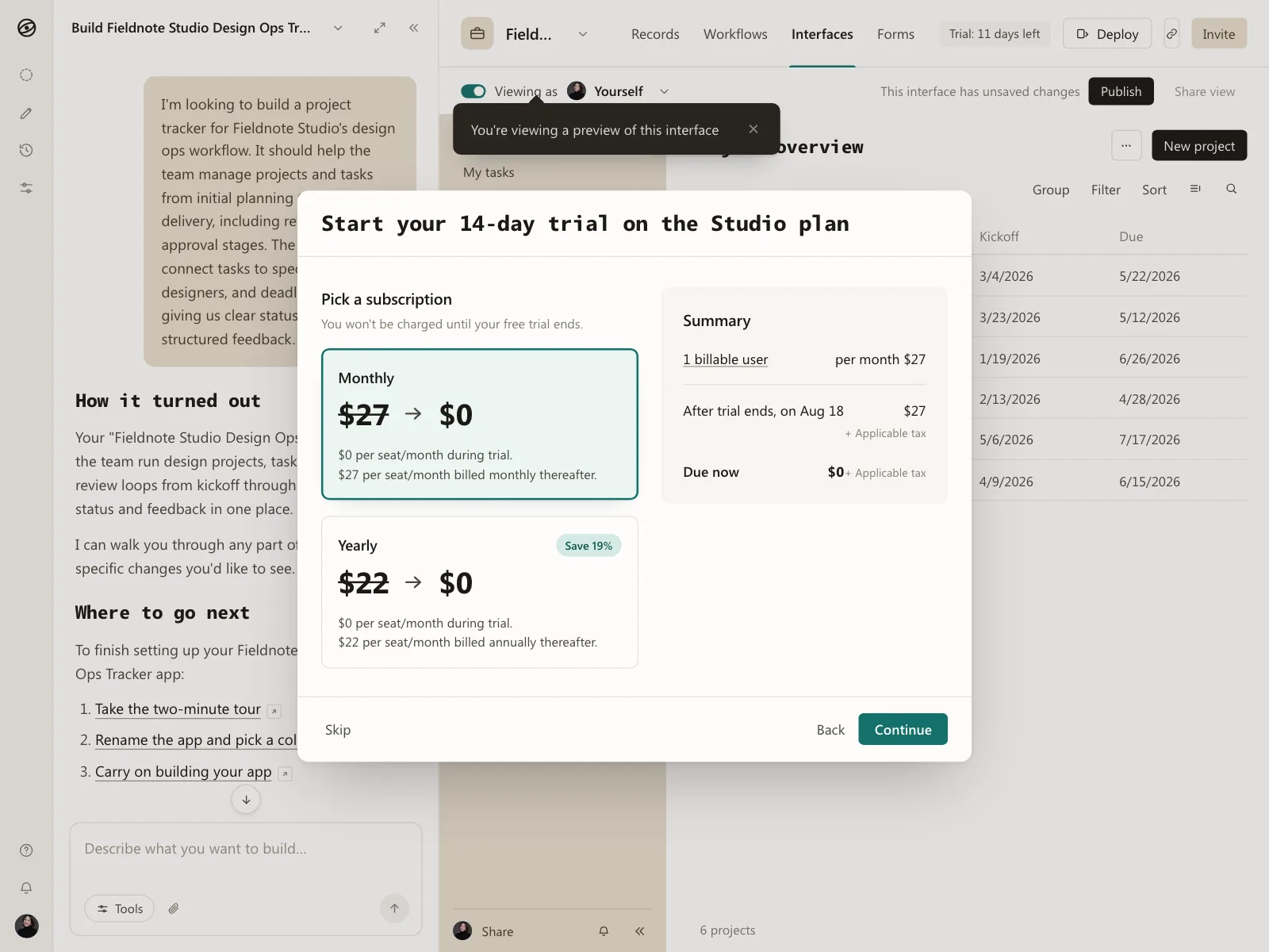 Pricing