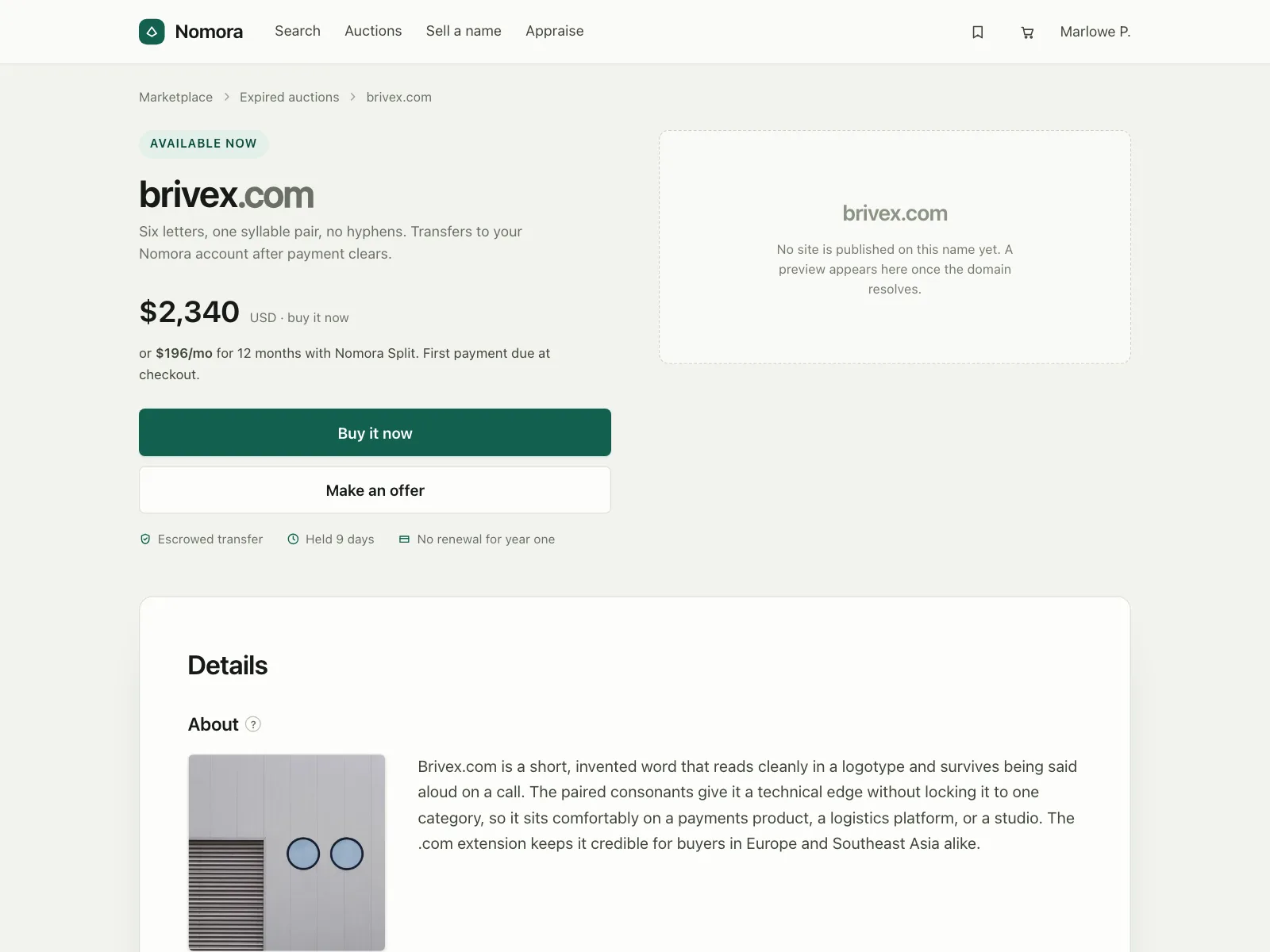 Product detail