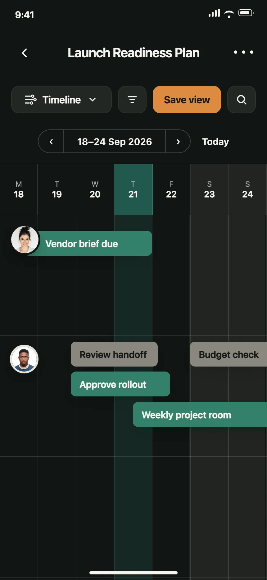 Project tracker