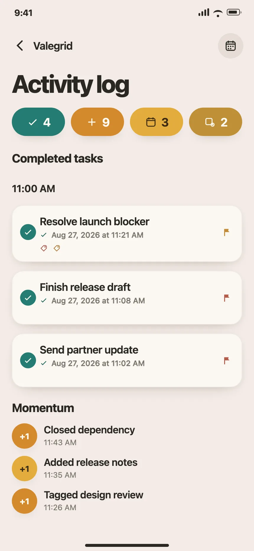 Project tracker