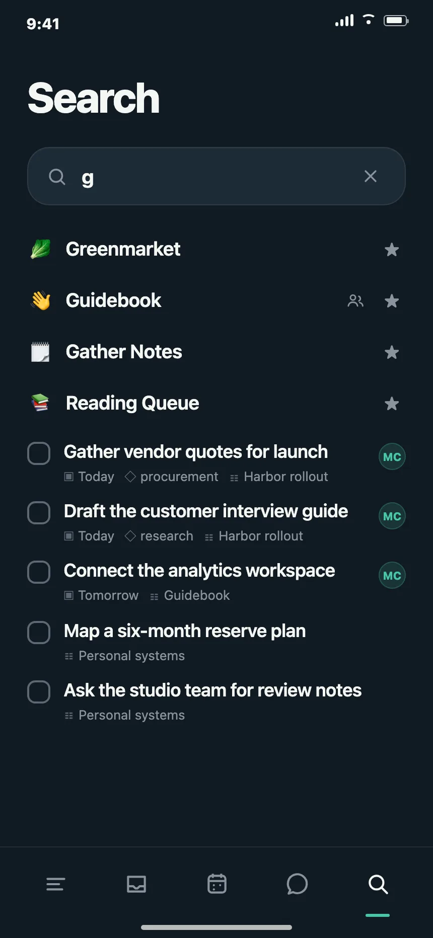 Project tracker