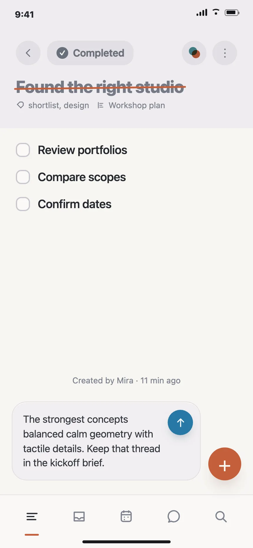 Project tracker