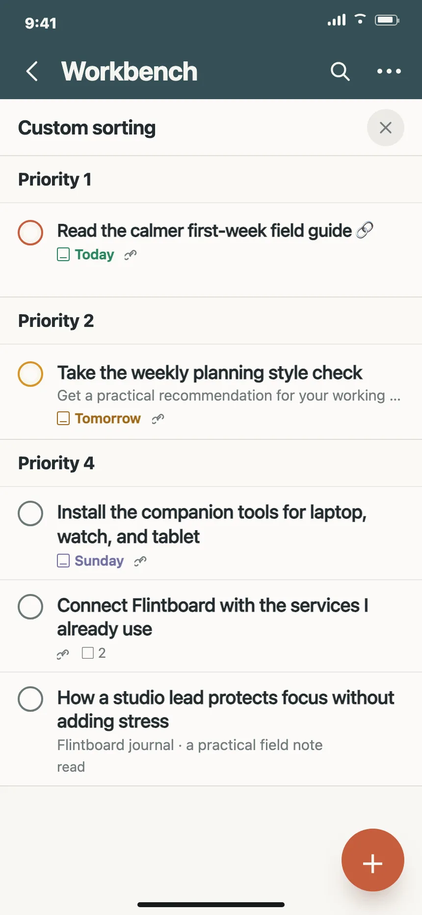 Project tracker