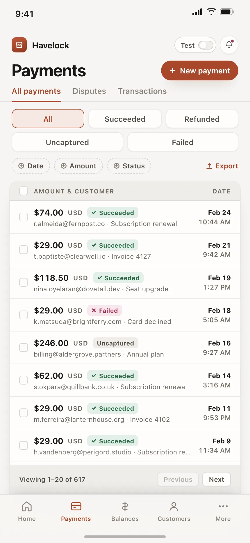 Project tracker