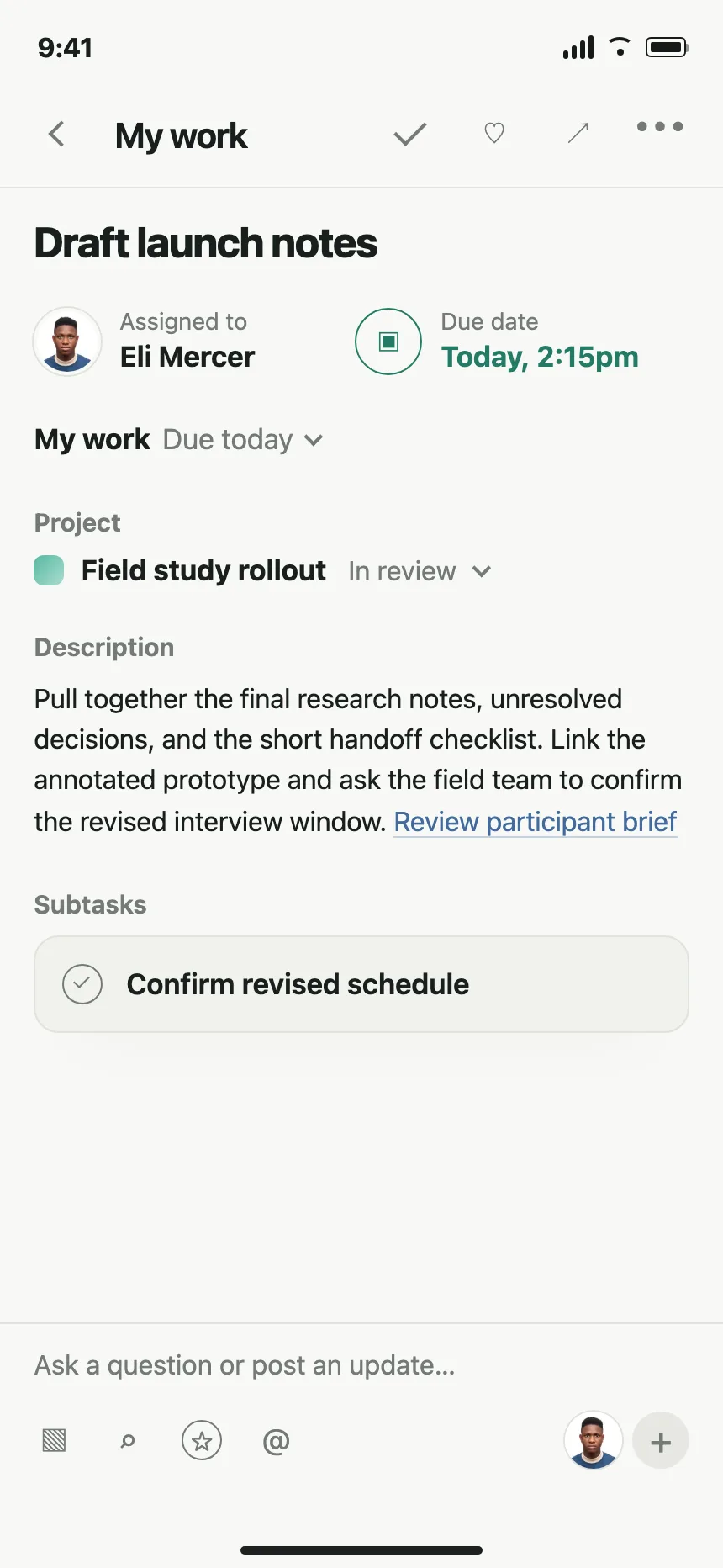 Project tracker