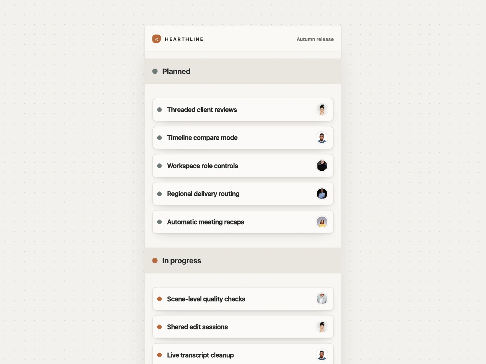 Project tracker