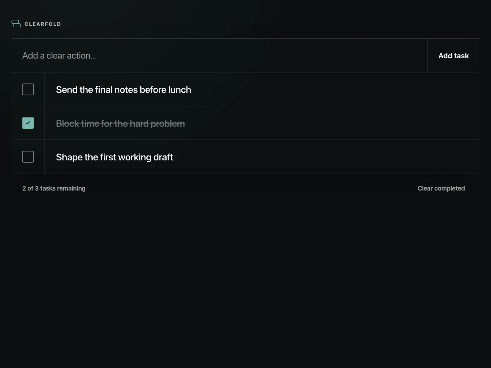 Project tracker