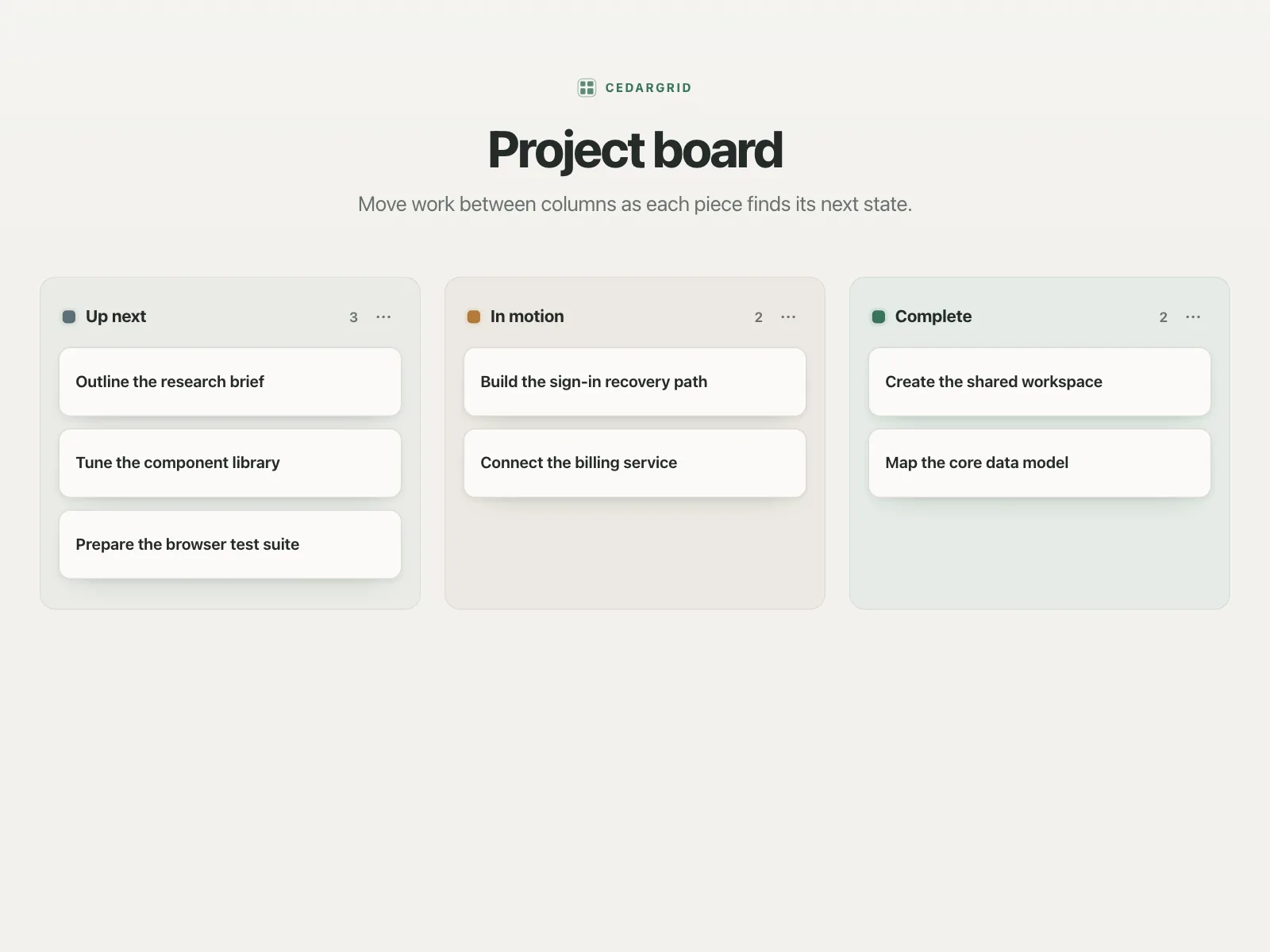 Project tracker