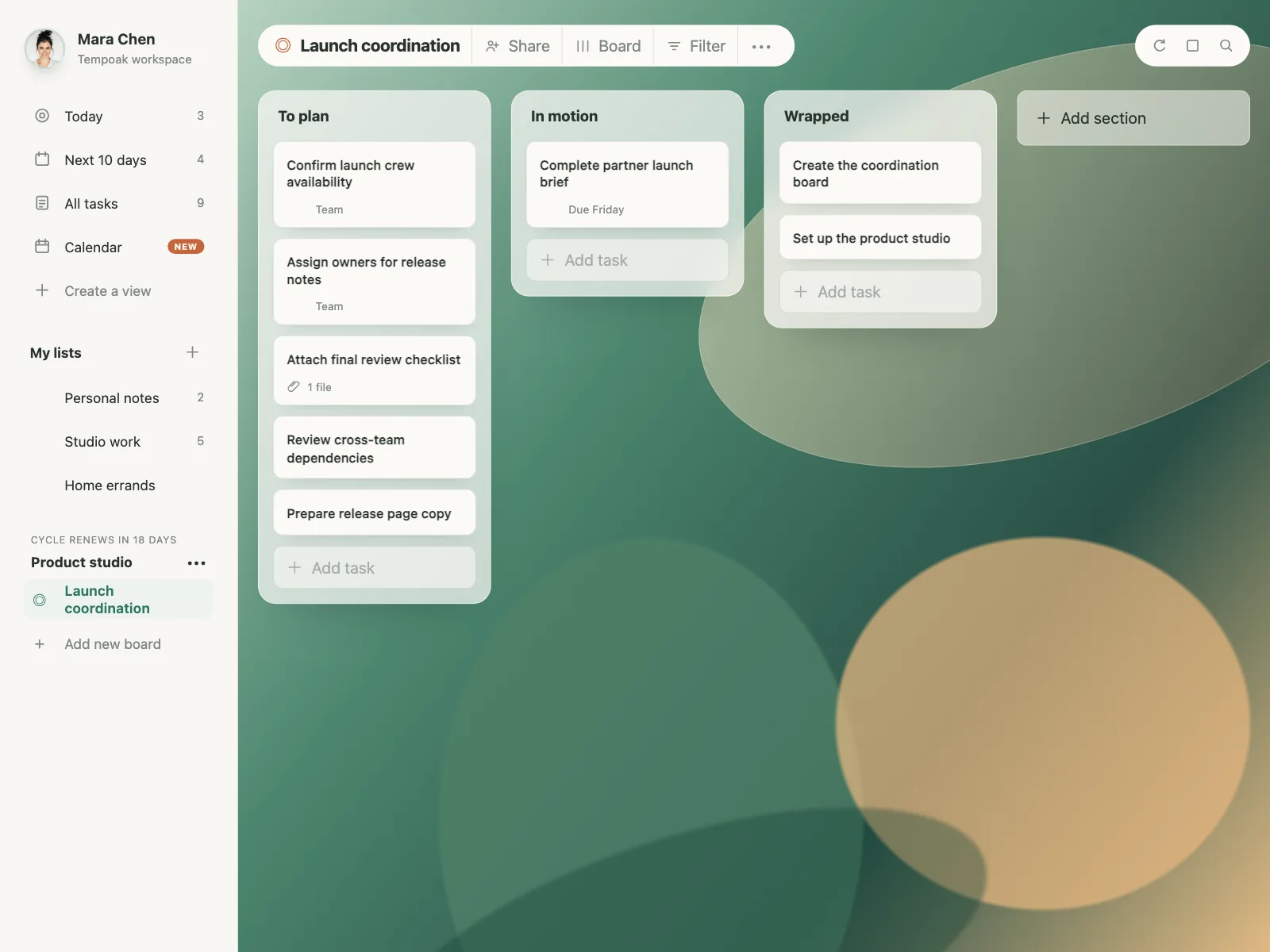 Project tracker