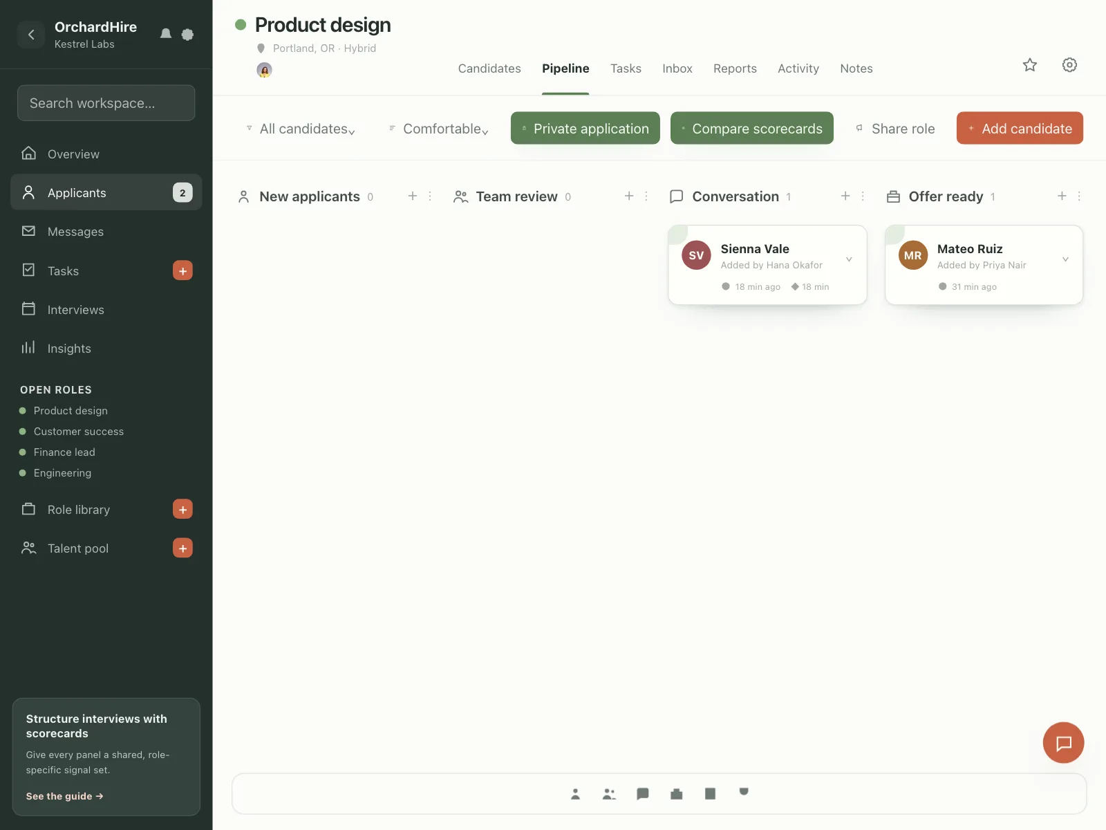 Project tracker
