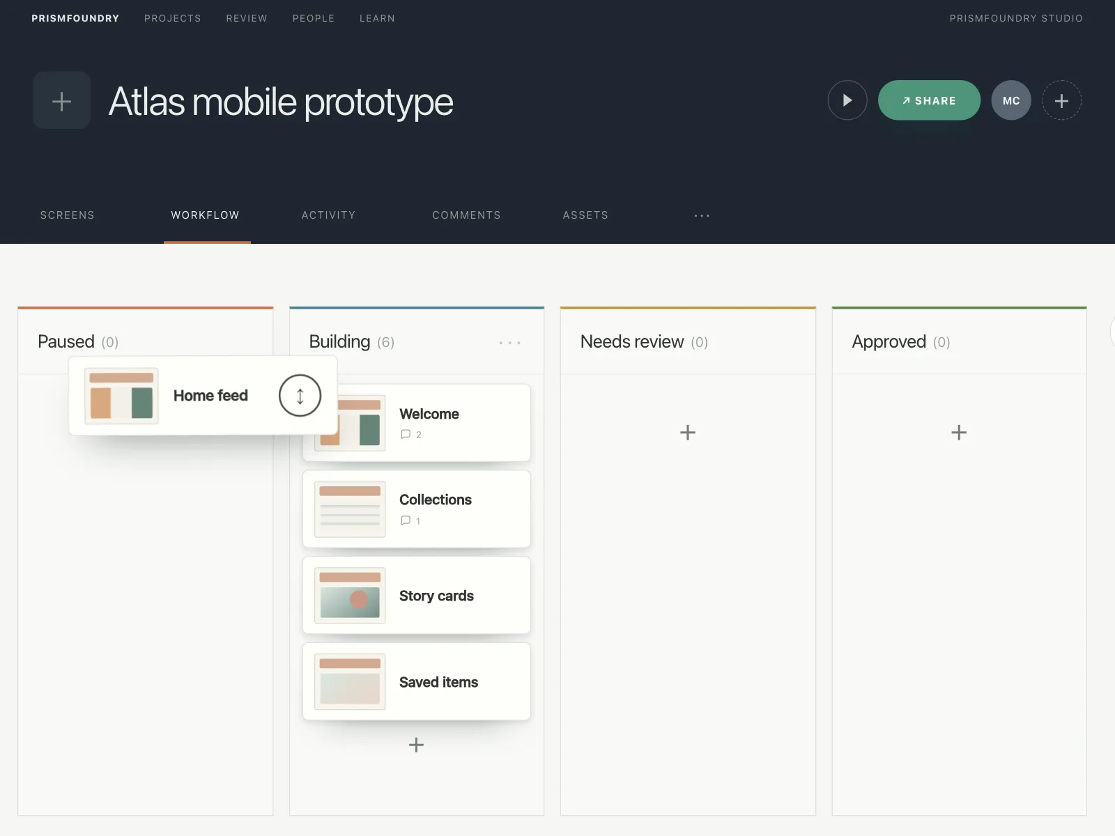 Project tracker