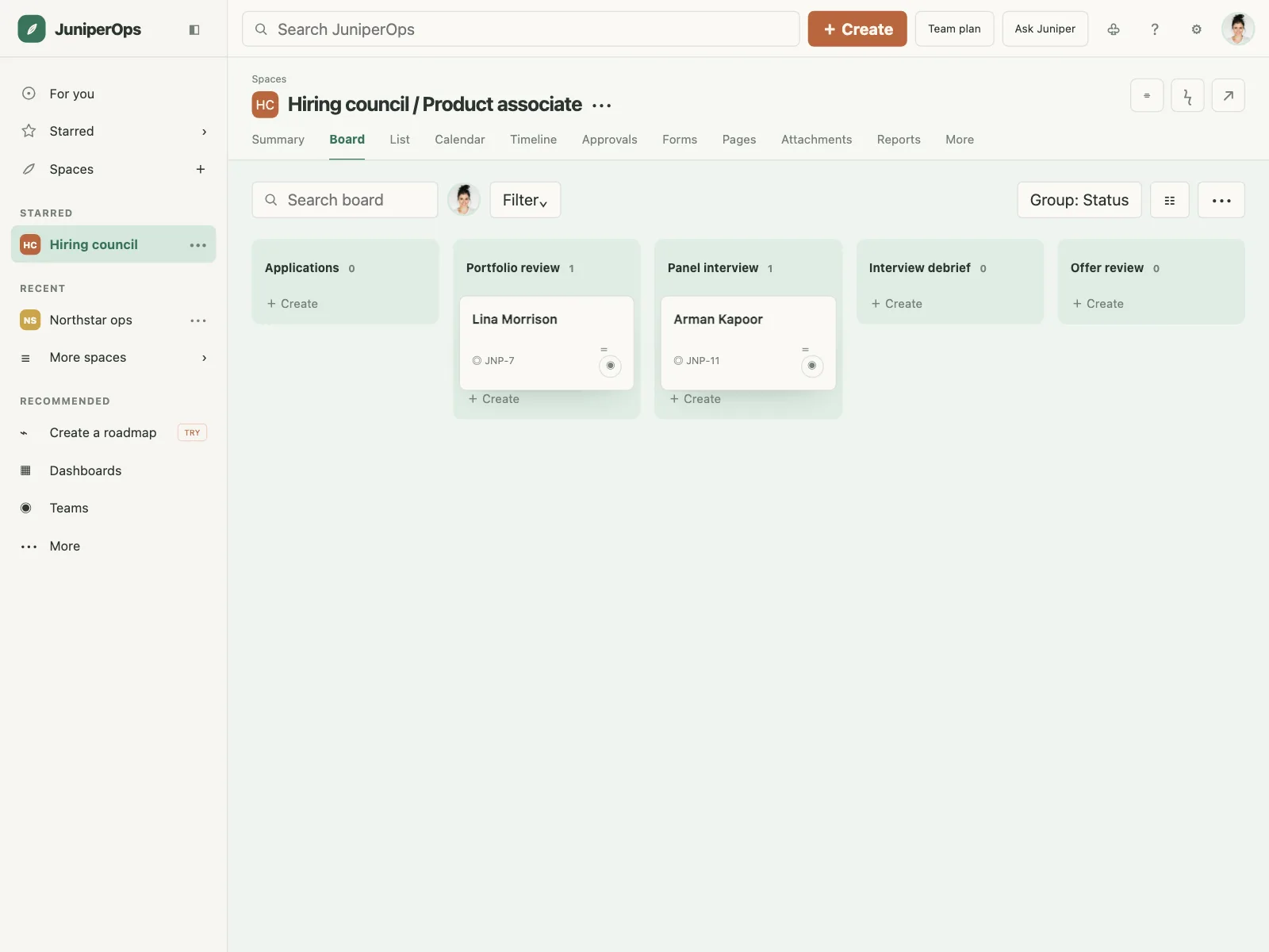 Project tracker