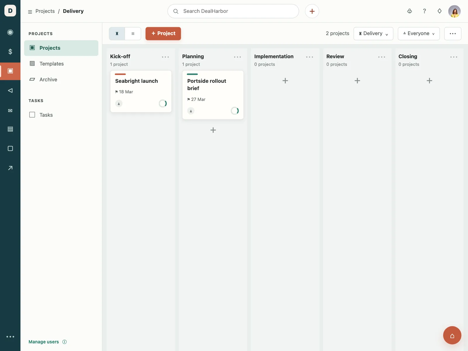 Project tracker