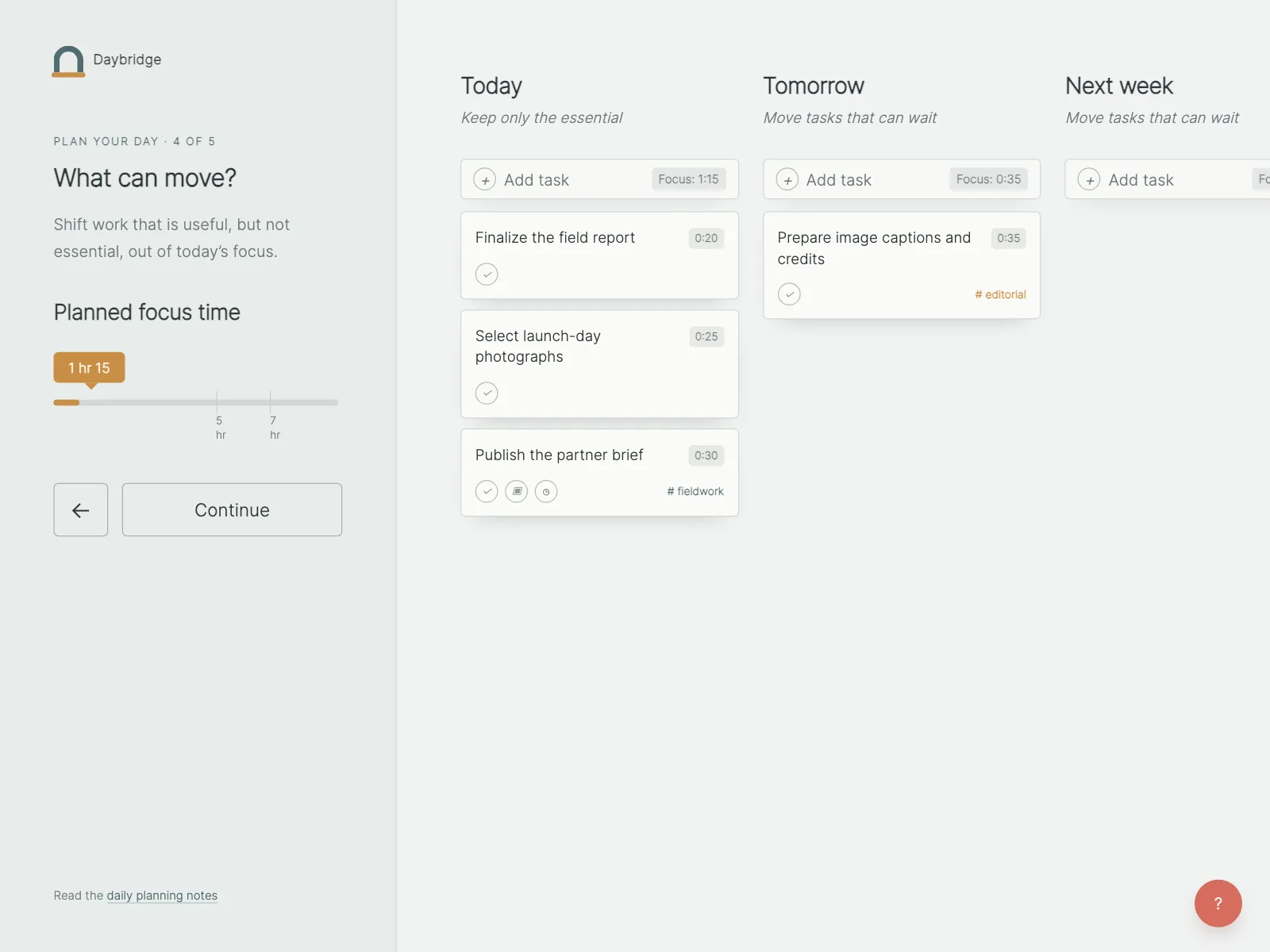 Project tracker