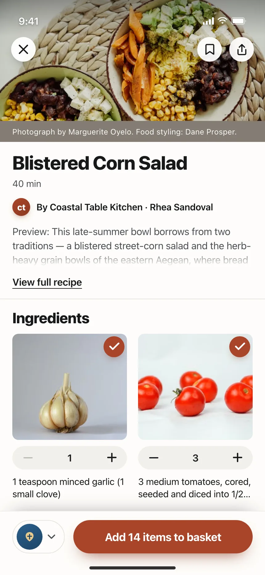 Recipe detail