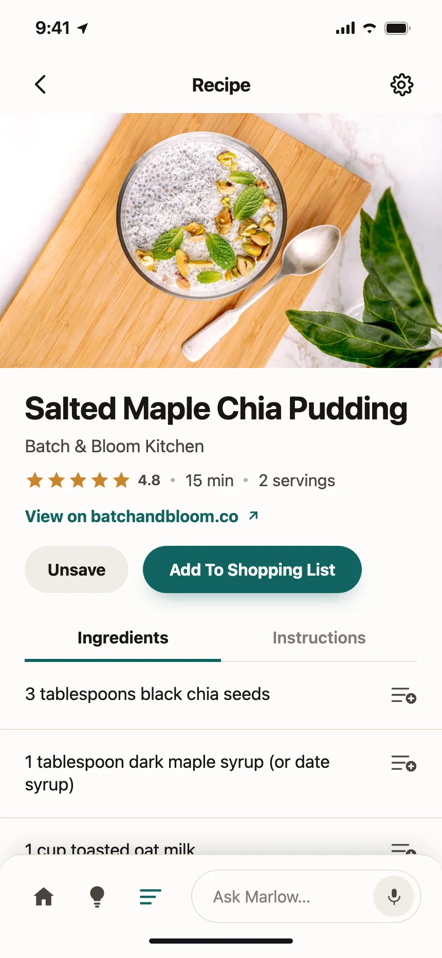 Recipe detail