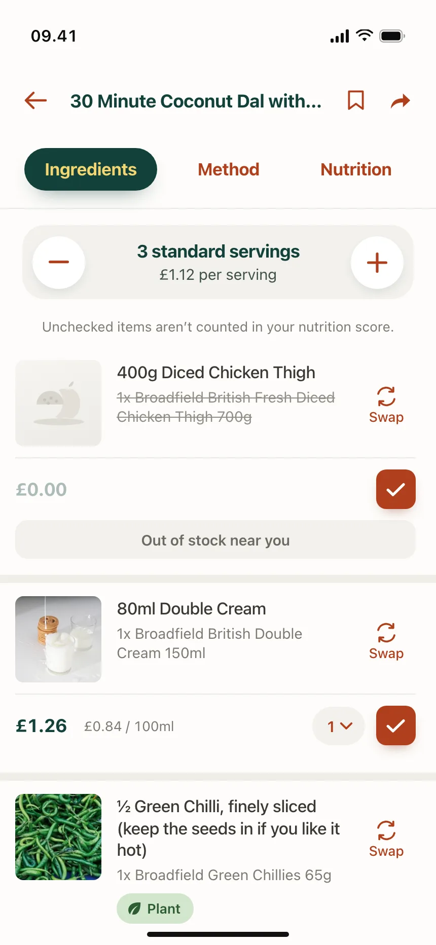 Recipe detail