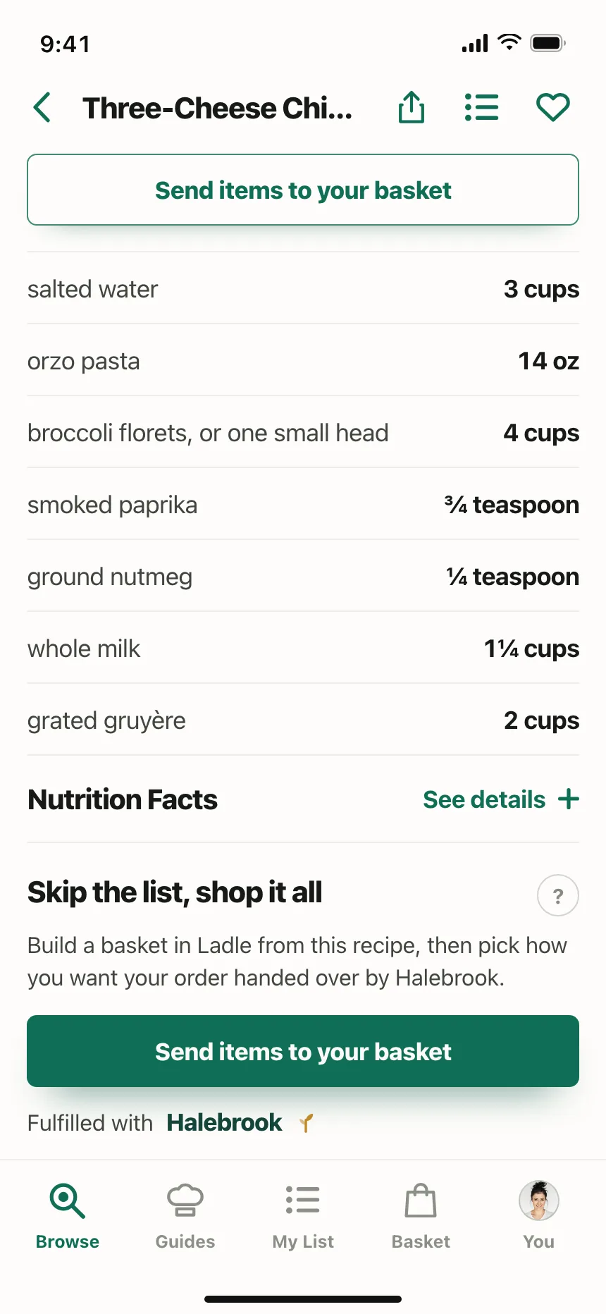 Recipe detail