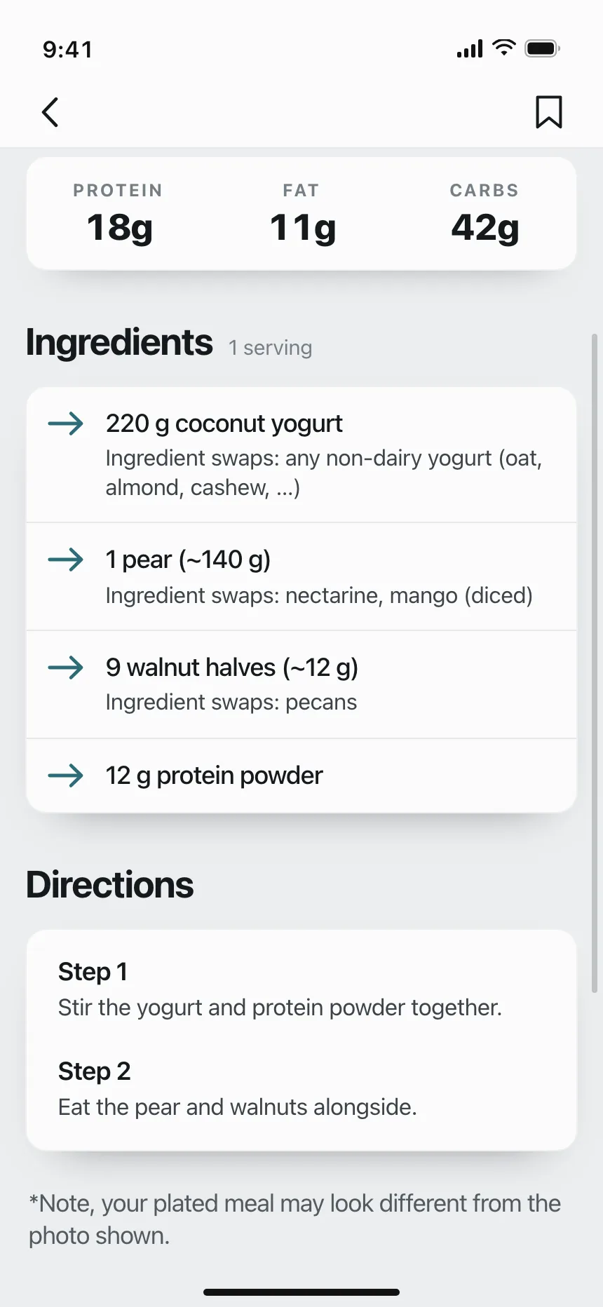 Recipe detail