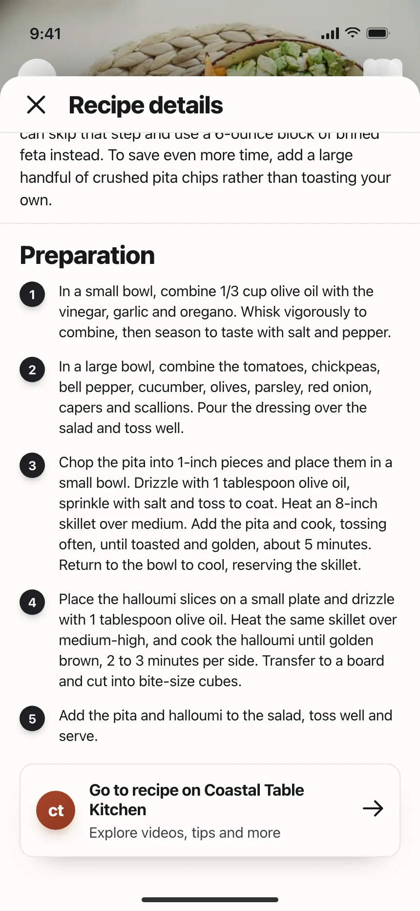 Recipe detail