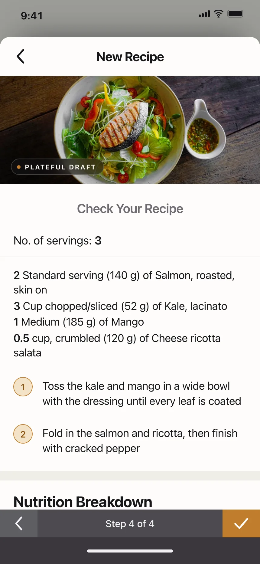 Recipe detail