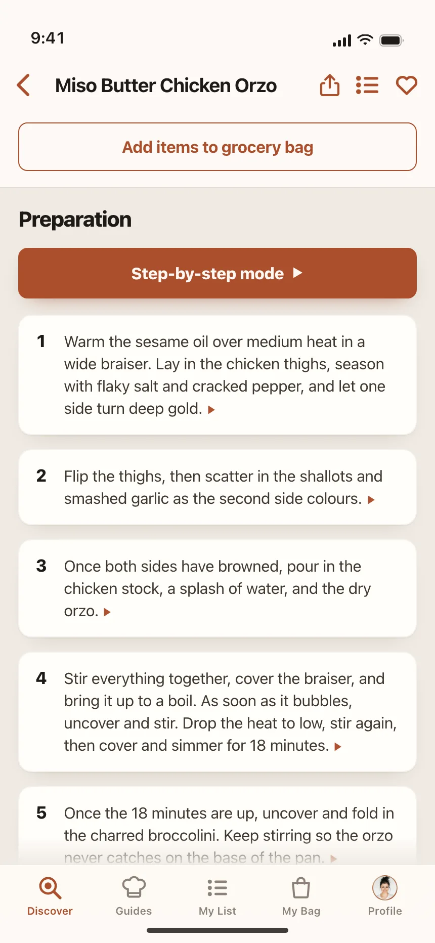 Recipe detail