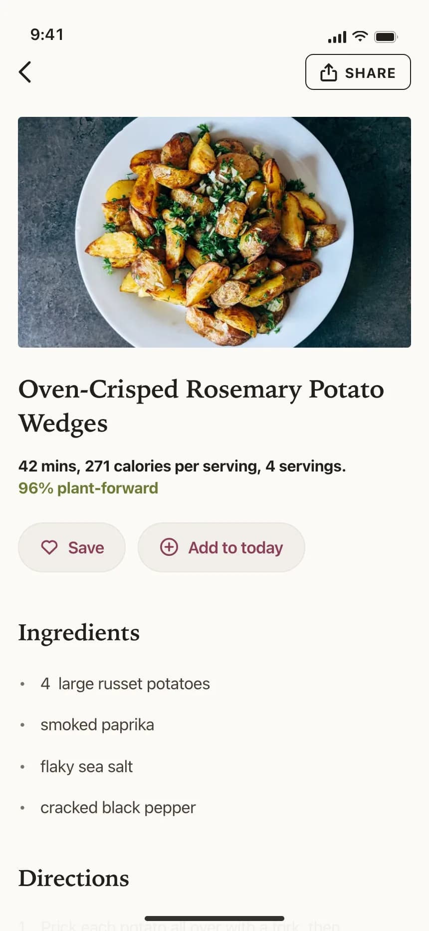 Recipe detail