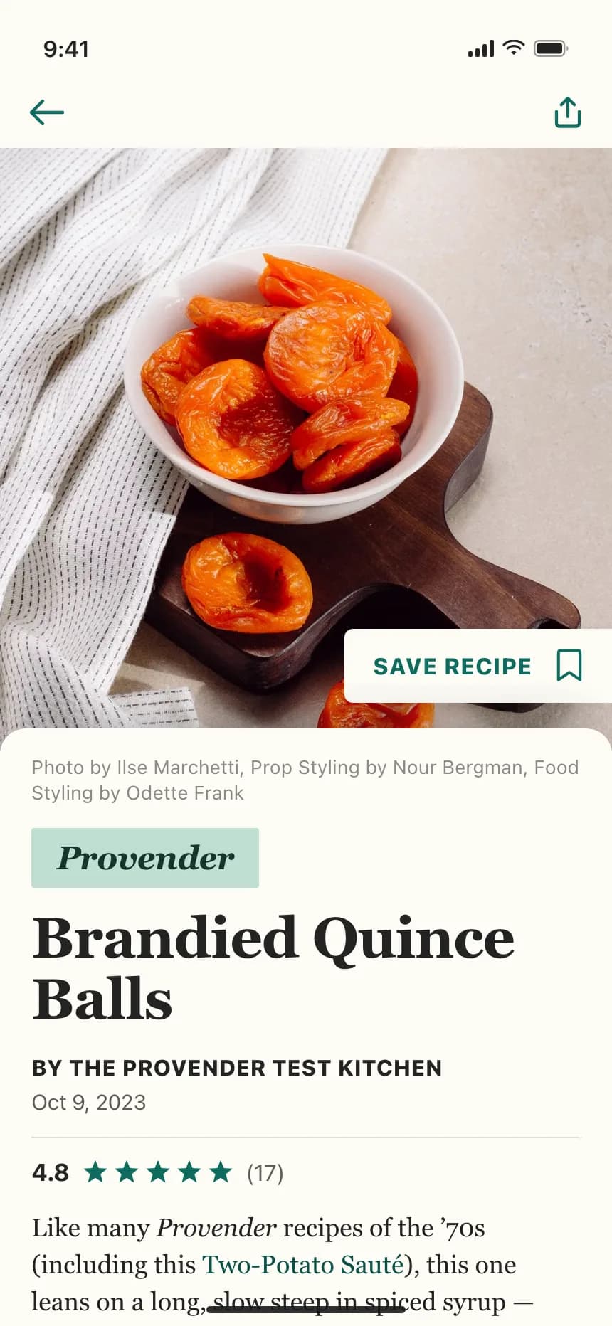 Recipe detail