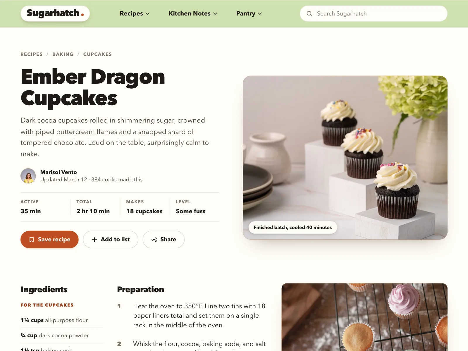 Recipe detail