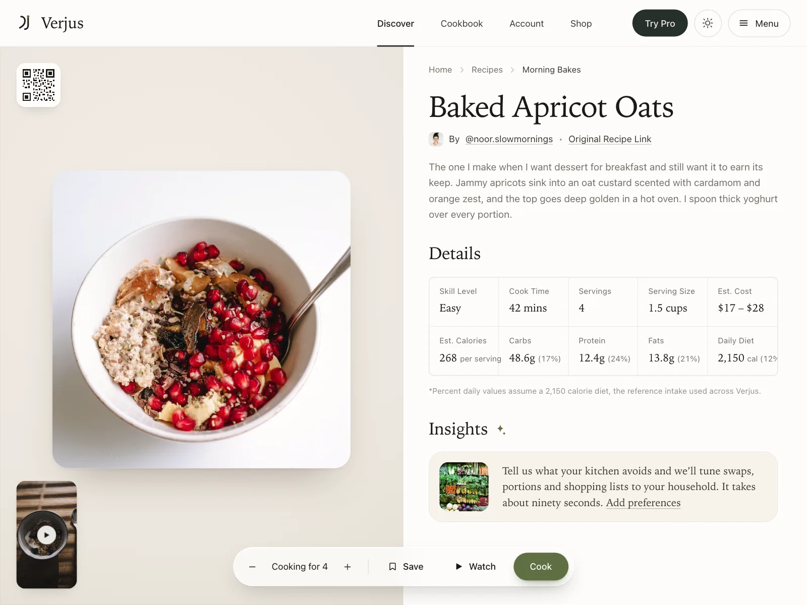 Recipe detail