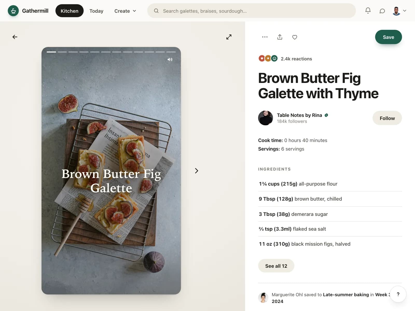 Recipe detail
