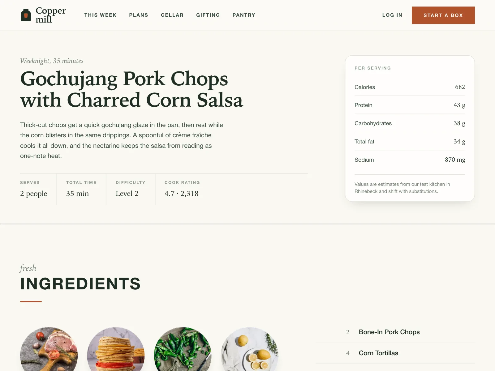 Recipe detail