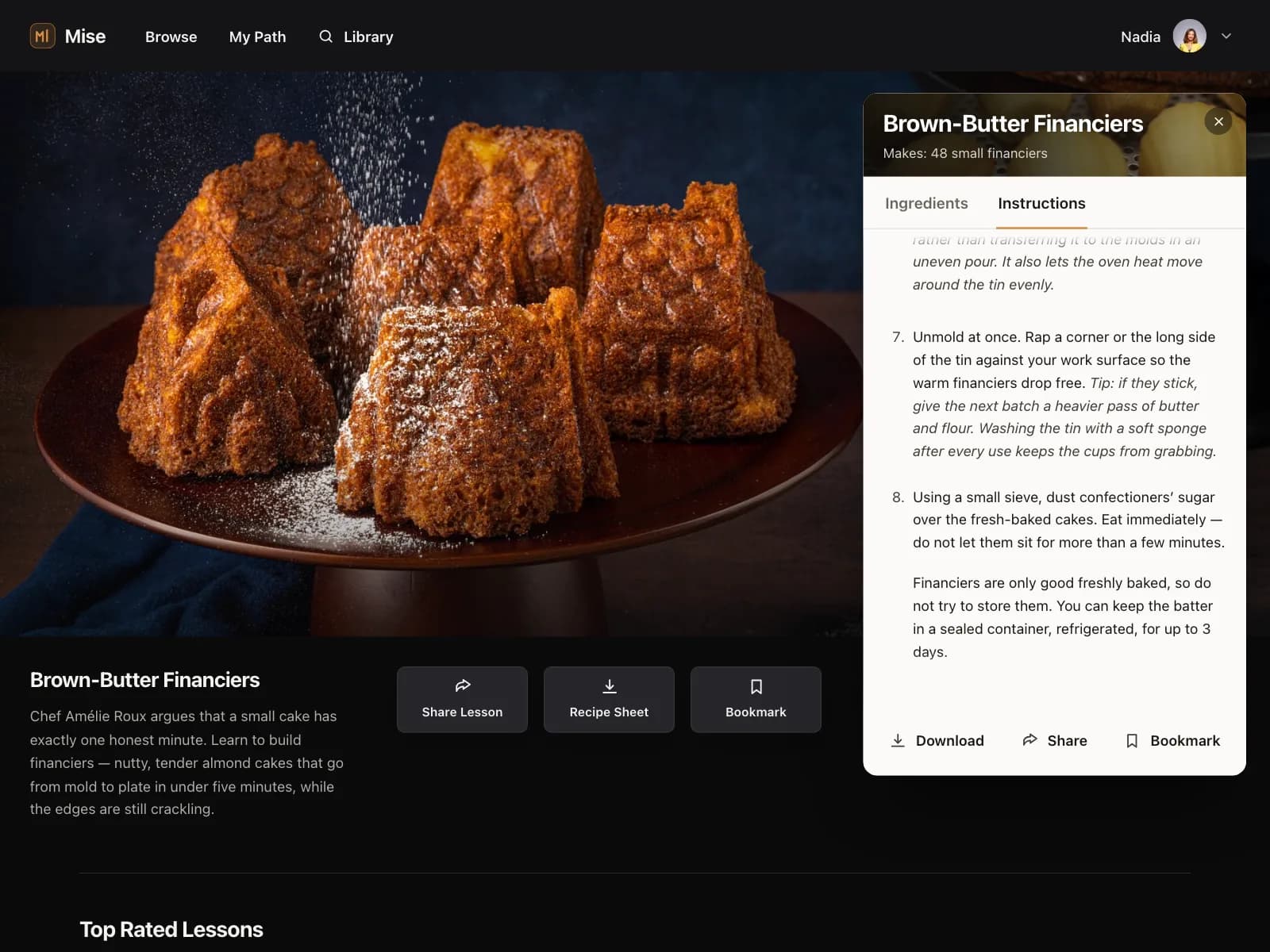 Recipe detail