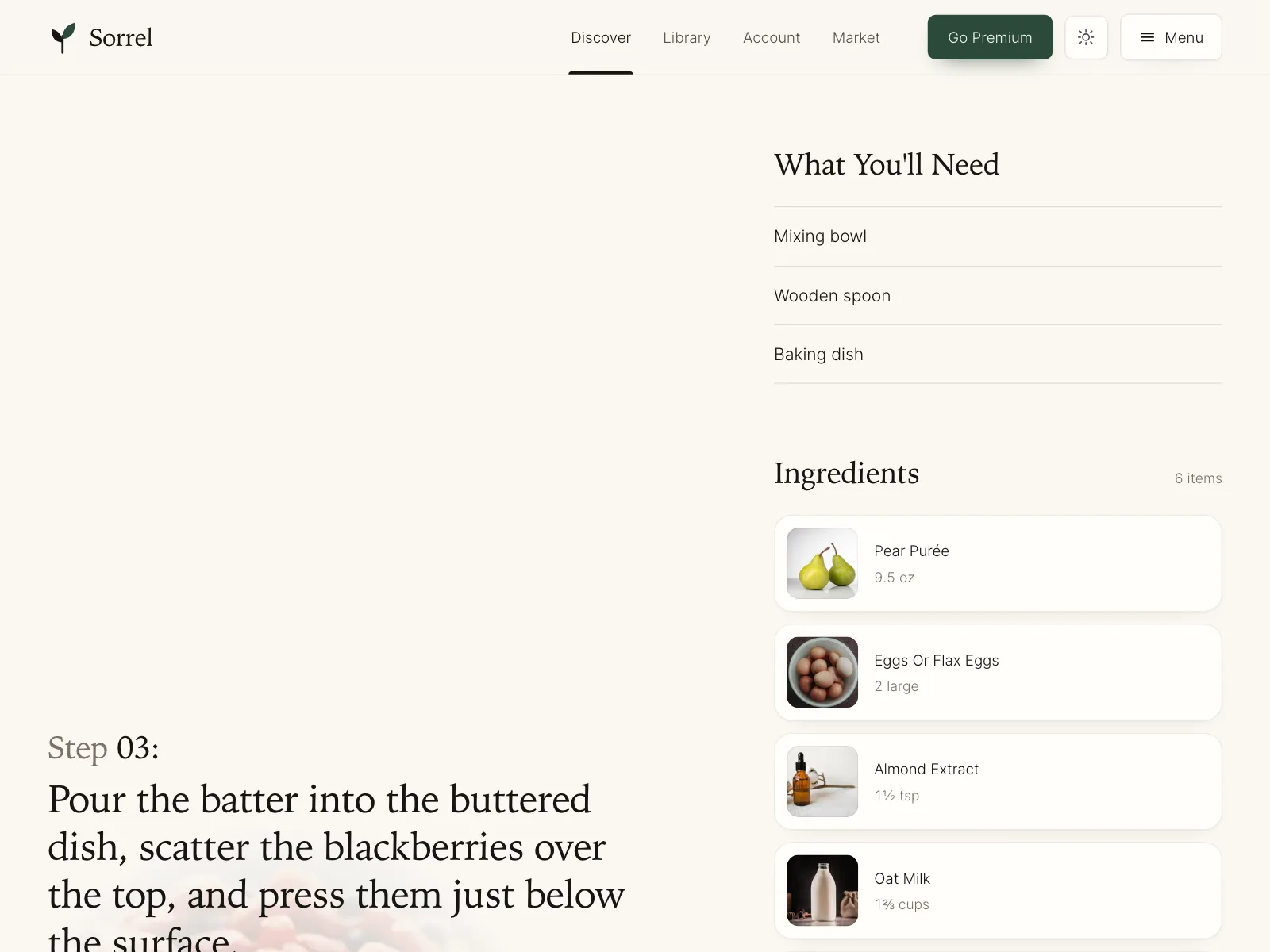 Recipe detail