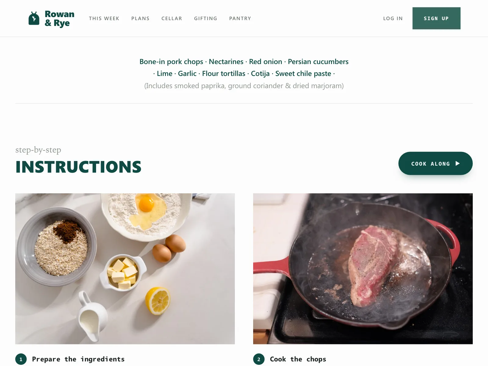 Recipe detail
