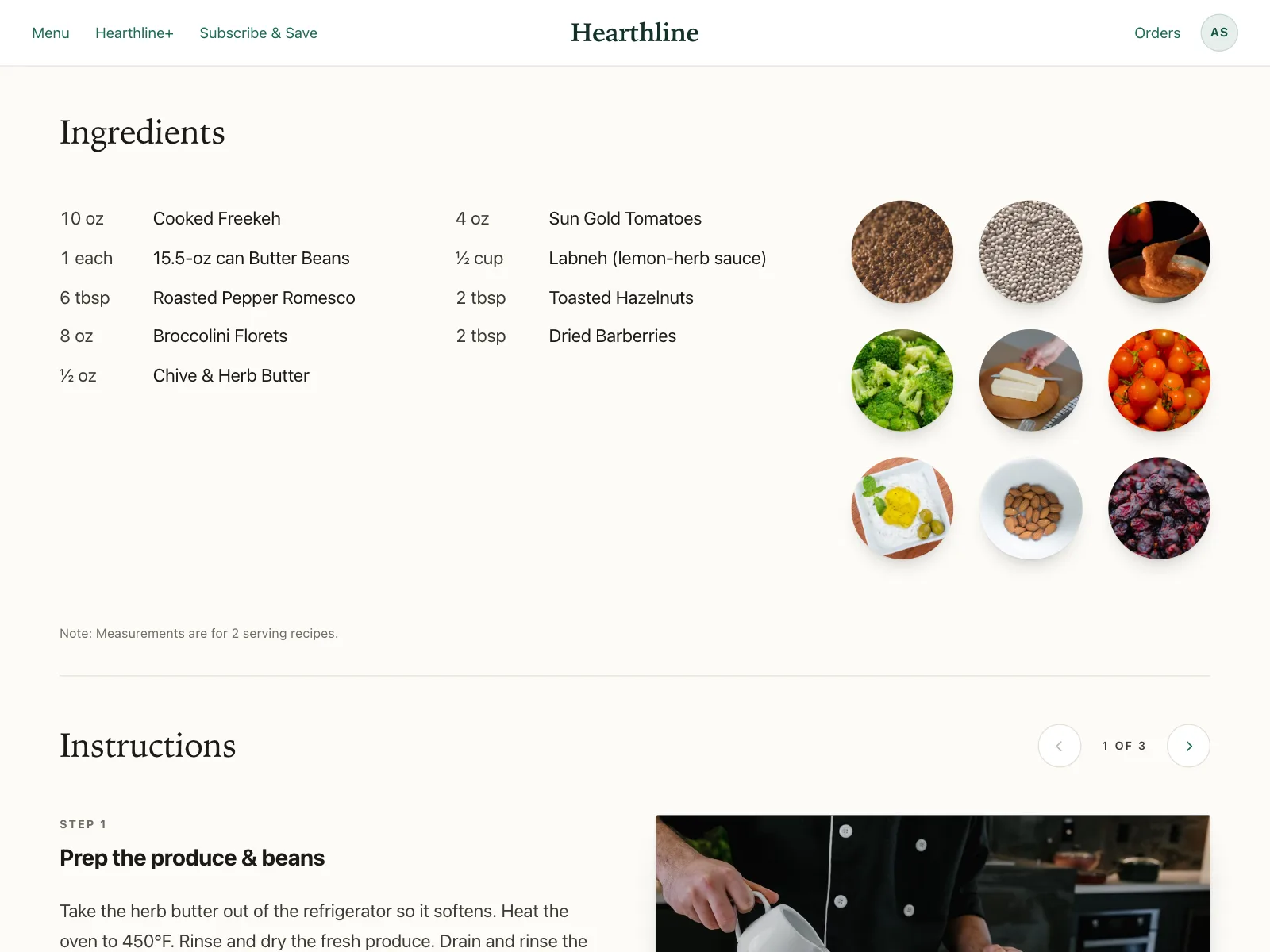 Recipe detail