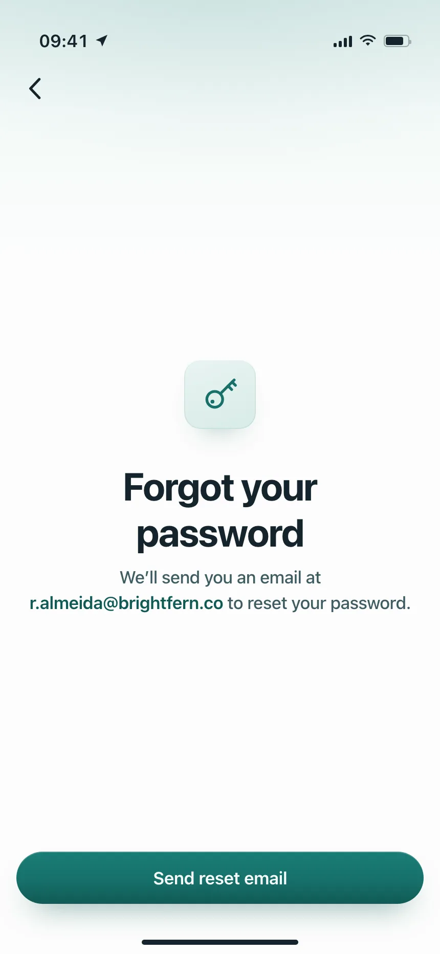 Reset password