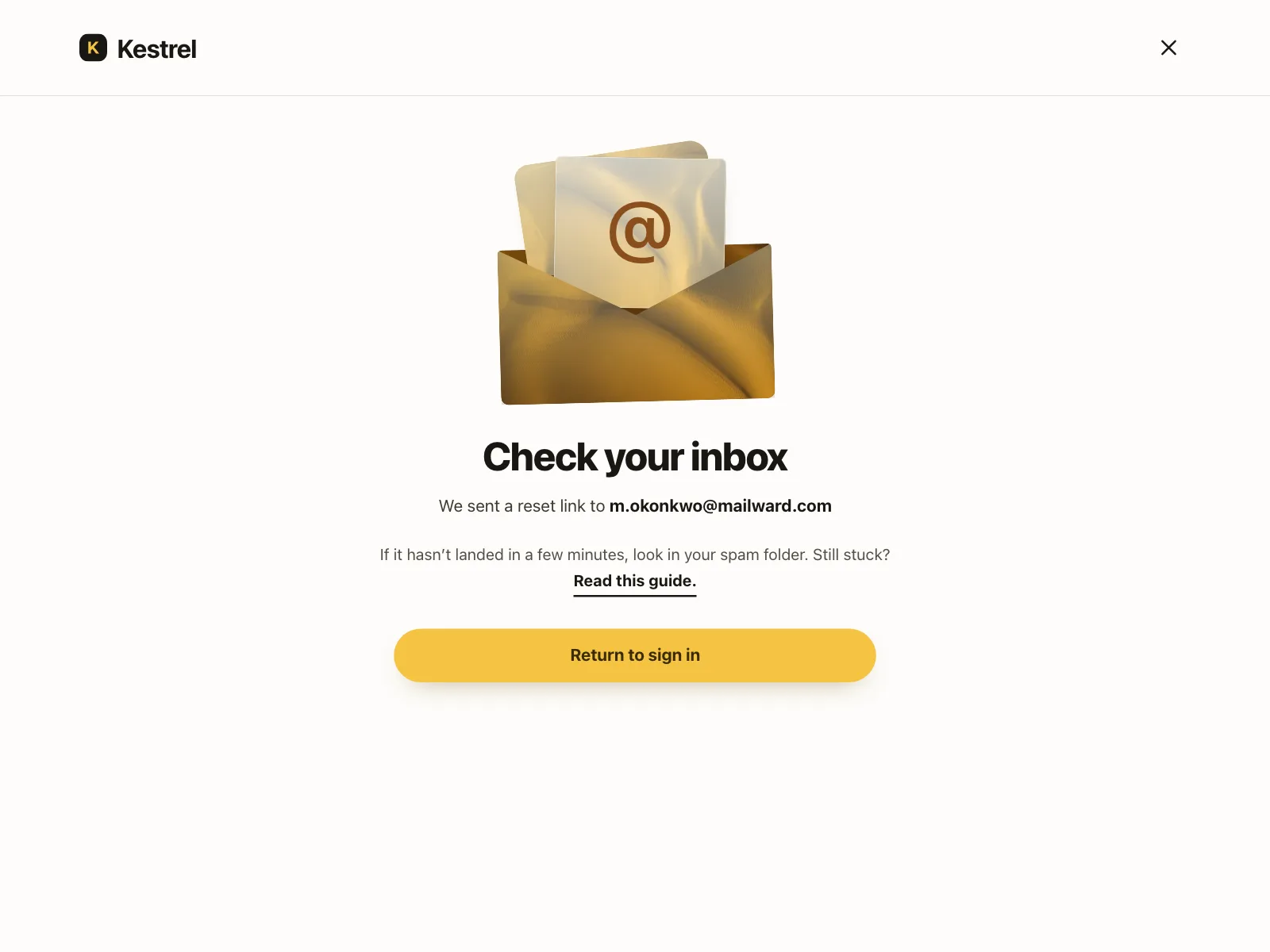 Reset password