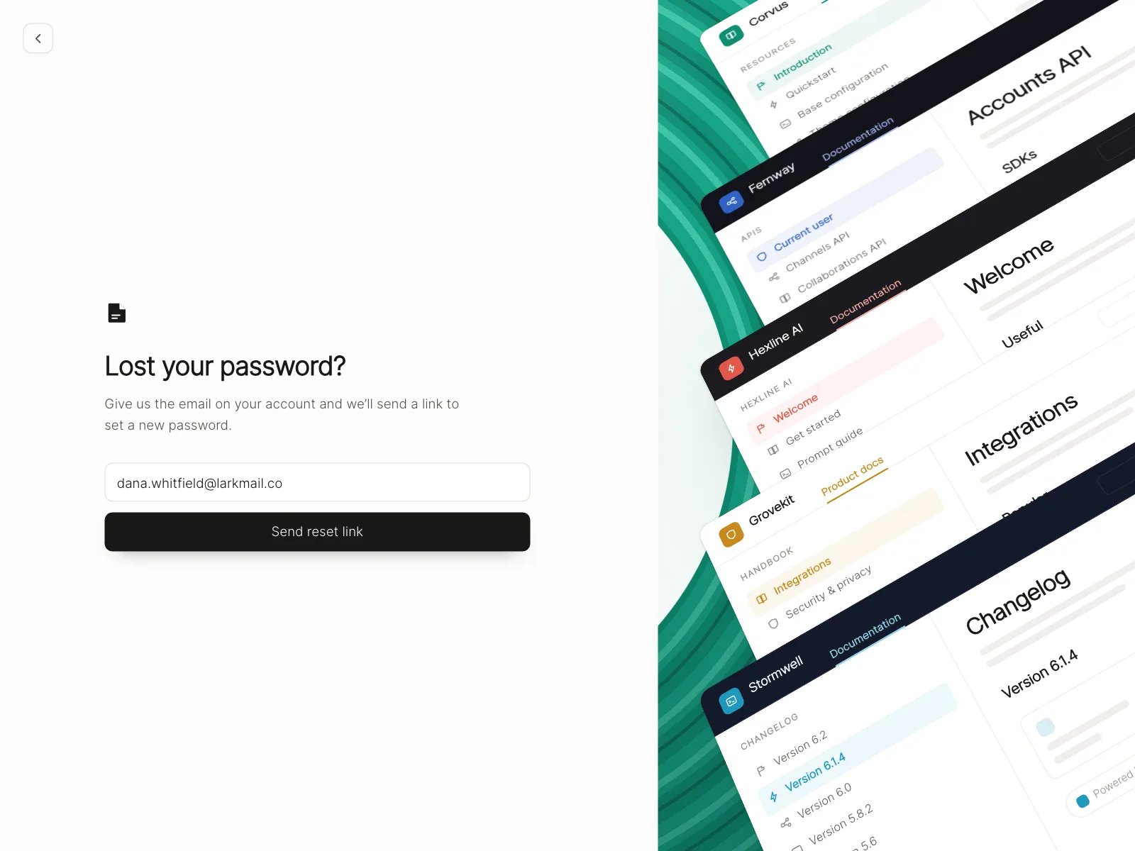 Reset password