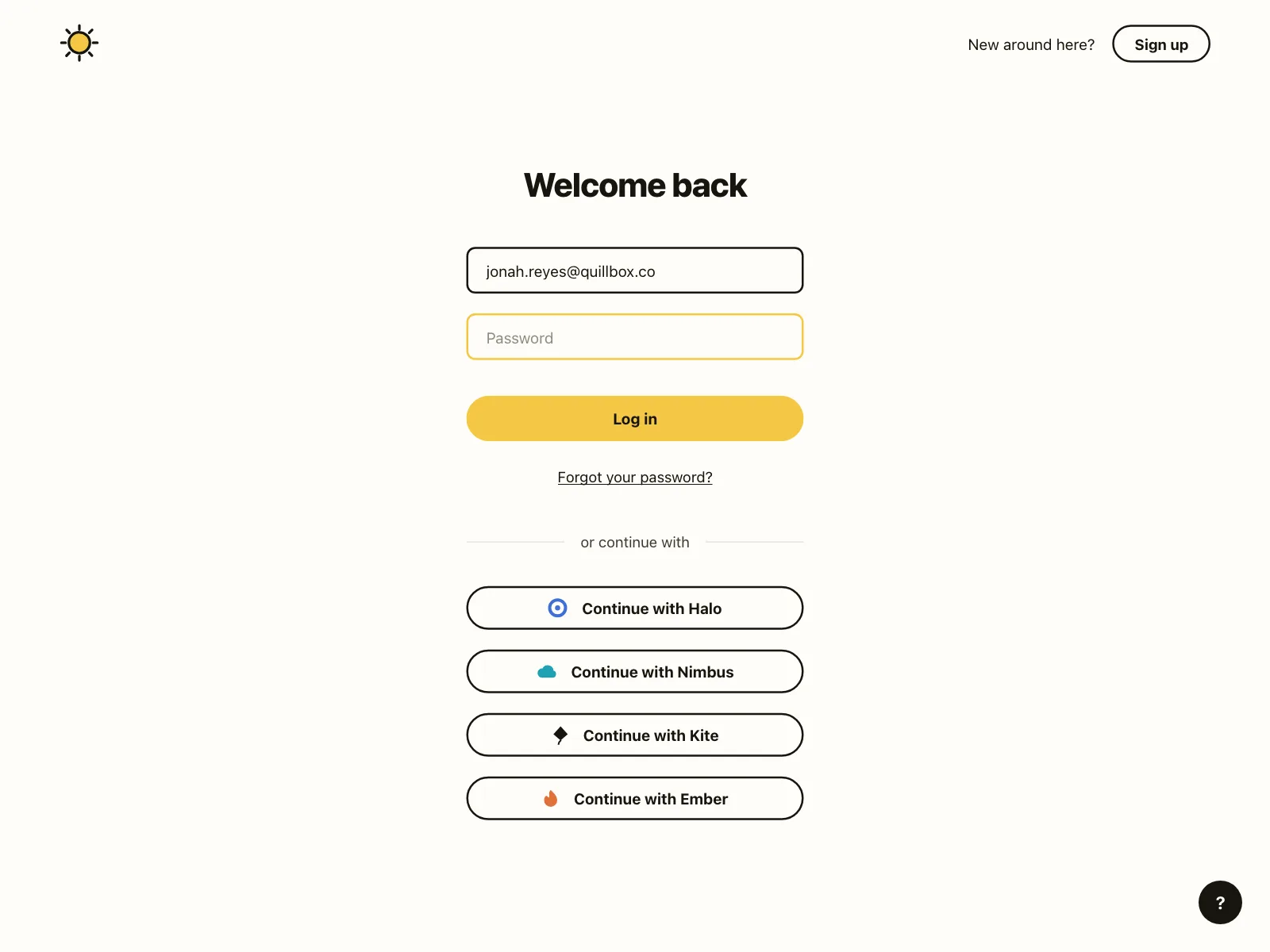 Reset password