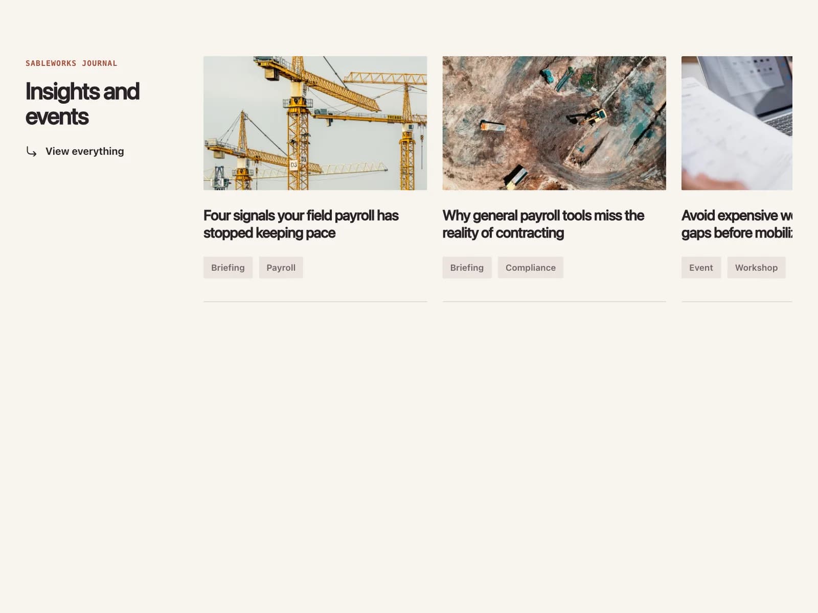 Resources page