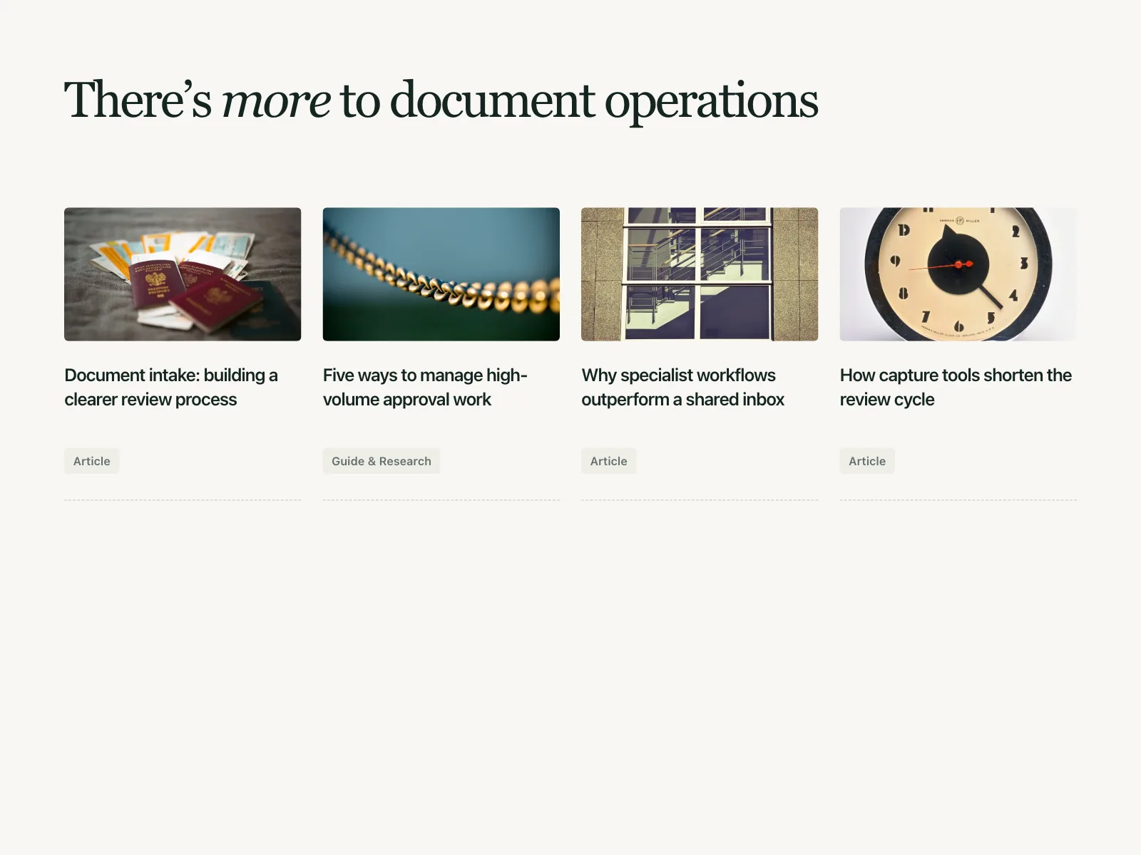 Resources page